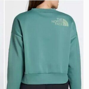 North Face Women’s Horizon Performance Fleece Crew Sweatshirt Dark Sage - Size L